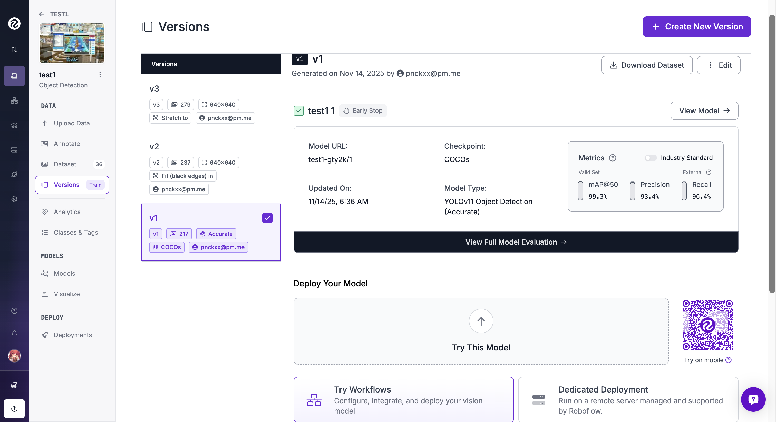 Training on RoboFlow